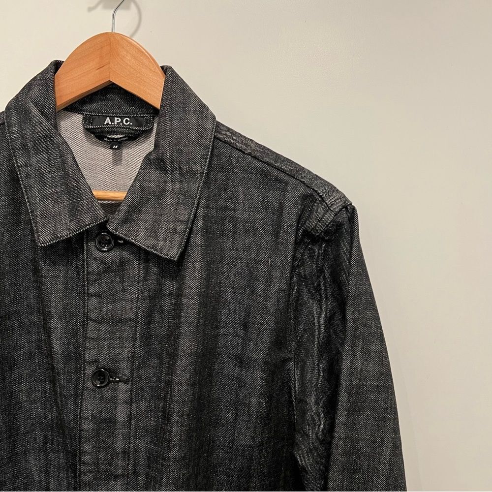 A.P.C. - Denim Chore Coat Medium - Black - Picture 5 of 9
